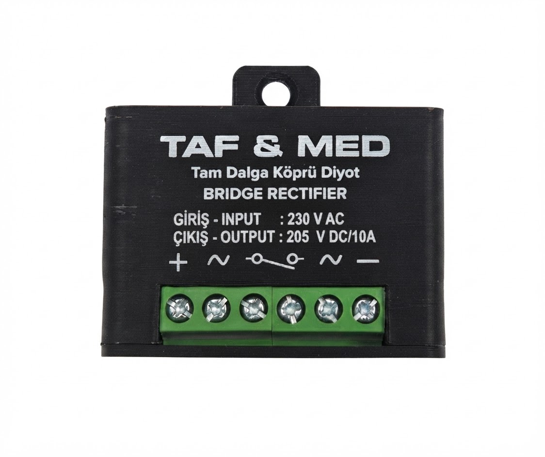 Ürünler &raquo; Tam Dalga Fren Diyot TAF & MED 230V AC / 205V DC 10A &raquo; Elektronik | Taflan Elektronik
